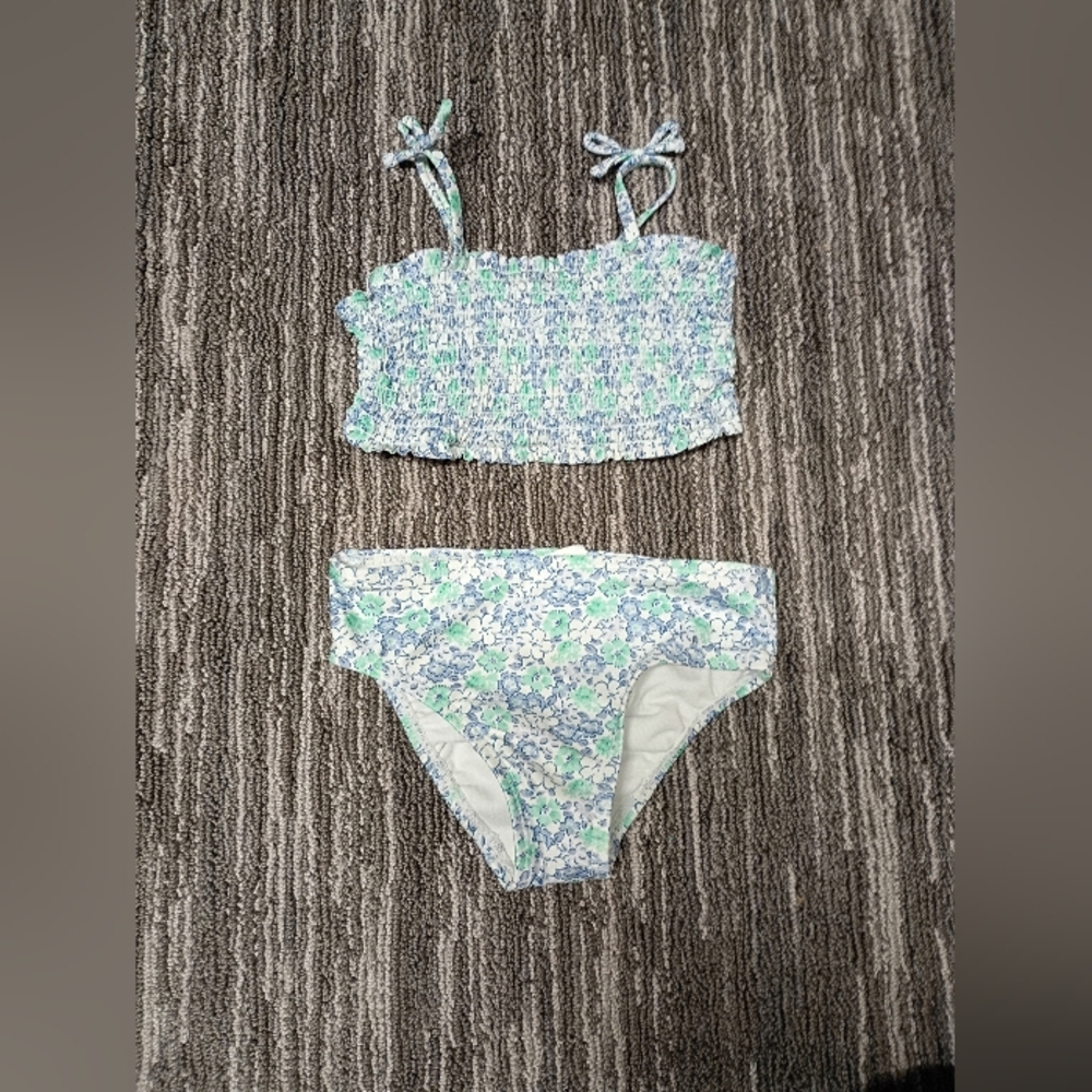 Floral Smocked Bikini Set Baby Gap Girls Size 2